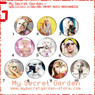 Lady Gaga - Portrait Pinback Button Badge Set 1a or 1b( or Hair Ties / 4.4 cm Badge / Magnet / Keychain Set )